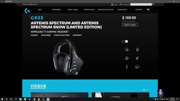 Logitech G933 Artemis spectrum wireless headset stuck in sleep mode problem solution