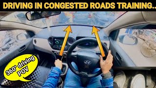 HOw to drive a car in congested & narrow lanes..!!