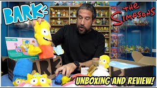 Simpsons themed Barkbox and Super Chewer box unboxing and review!