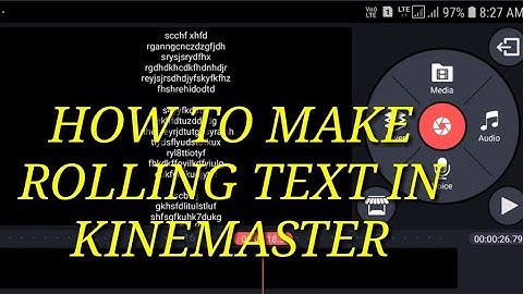 HOW TO MAKE /CREATE ROLLING TEXT(TITLE) EFFECT IN KINEMASTER |EASY TUTORIAL |AARTHI |