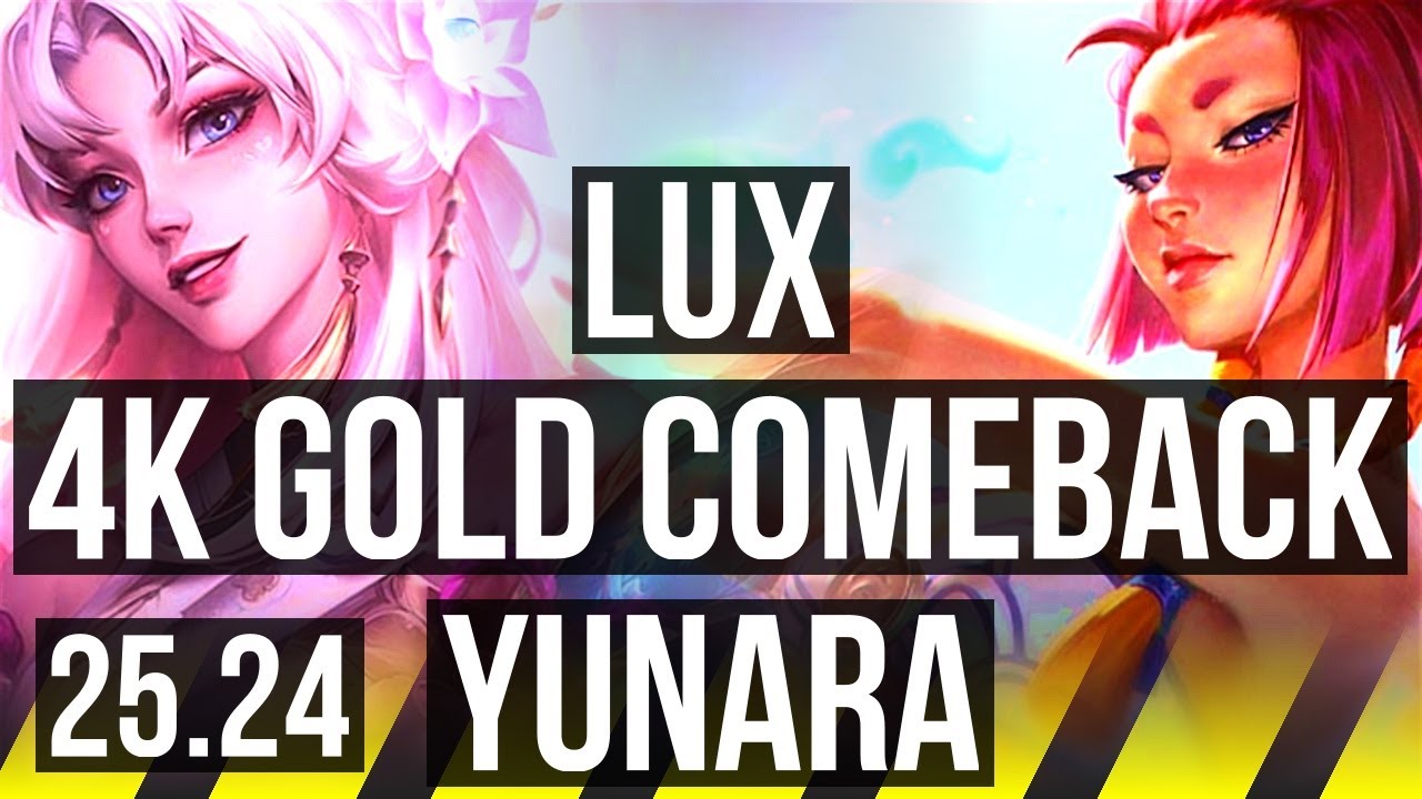 LUX & Senna vs YUNARA & Pantheon (ADC) | 40K damage, 4k gold comeback | NA Grandmaster | 25.24