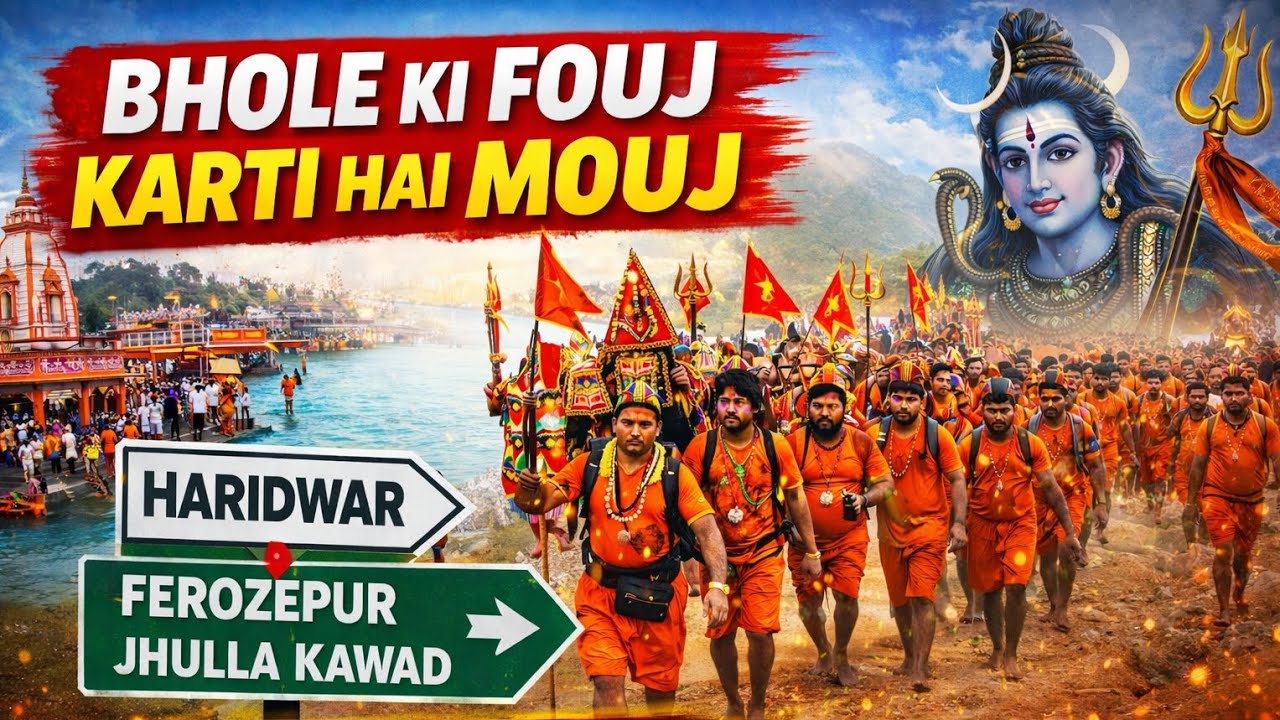 Haridwar to Ferozepur Jhulla Kawad Yatra 🙏 | 450KM Journey Begins | Maha Shivratri Special Part-1