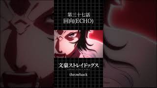 TVアニメ「文豪ストレイドッグス」  第三十七話「回向(ECHO)」 #bungosd  #throwback