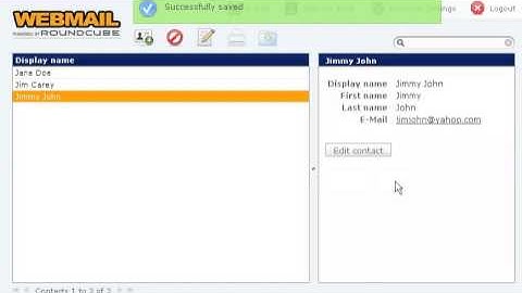 How to manage your address book in RoundCube