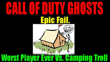 Call Of Duty Ghosts Epic Fail Moment | Worst COD Player Ever Vs. Camp Troll | Short Funny Clip