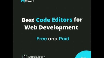 Code.Learn: Best Code Editors for Web Development , #shorts