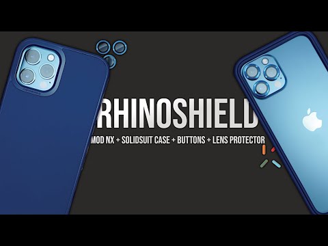 Rhinoshield MOD NX + SolidSuit Cases + Buttons + Lens Protector