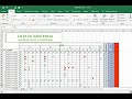 Lista de asistencia de alumnos en Excel