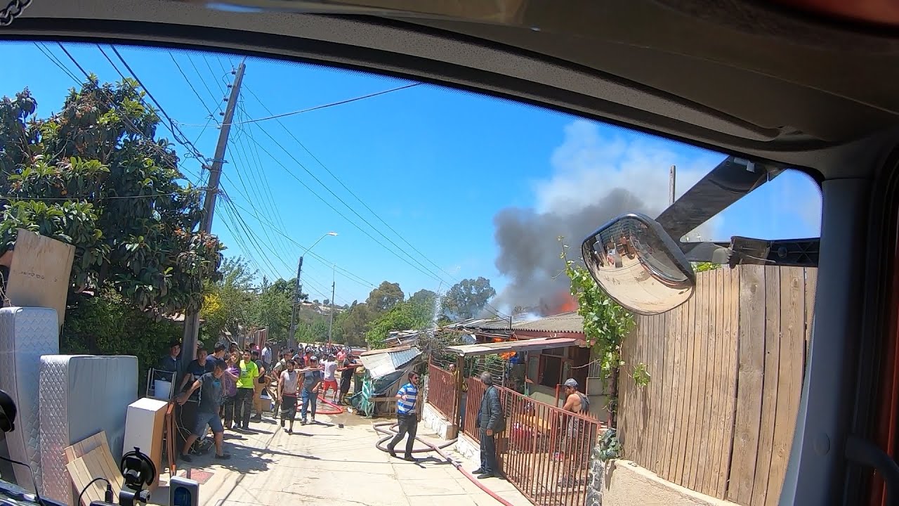 Incendio Estructural (3 casas/visión OBAC) - Belloto Sur - Unidad 21