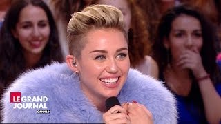 La Langue De Miley Cyrus Dans Le Grand Journal