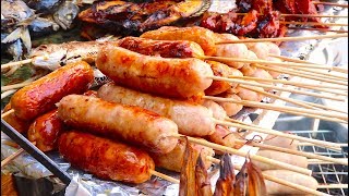 Grilled HOTDOG BBQ - Thai Street Food