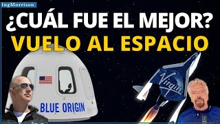 BLUE ORIGIN JEFF BEZOS vuelo al espacio VIRGIN GALACTIC RICHARD BRANSON comparativa TURISMO ESPACIAL