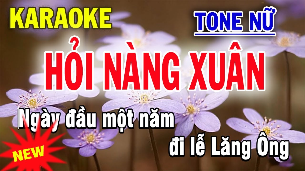 Hỏi Nàng Xuân Karaoke Tone Nữ - Karaoke Trà Organ