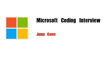 Microsoft Coding Interview Question | Leetcode 55 | Jump Game