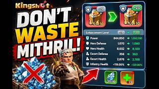 Famous Kingshot Hero Gear: The Mithril GUIDE! Red Gear Fast & Arena Shop Secrets Wealth