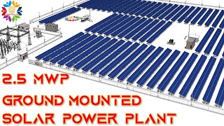 2.5 MWp Solar Ground Mounted Project - Design Concept  |  Promote Green Energy | Understanding Solar