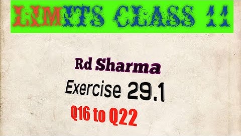 Limit | Rd Sharma Class 11 Exercise 29.1  Q16 to Q22 | CBSE Class 11 Math  RD Sharma | @smcride