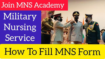 How To Fill MNS Form 2021( step by step)// Military Nursing Service