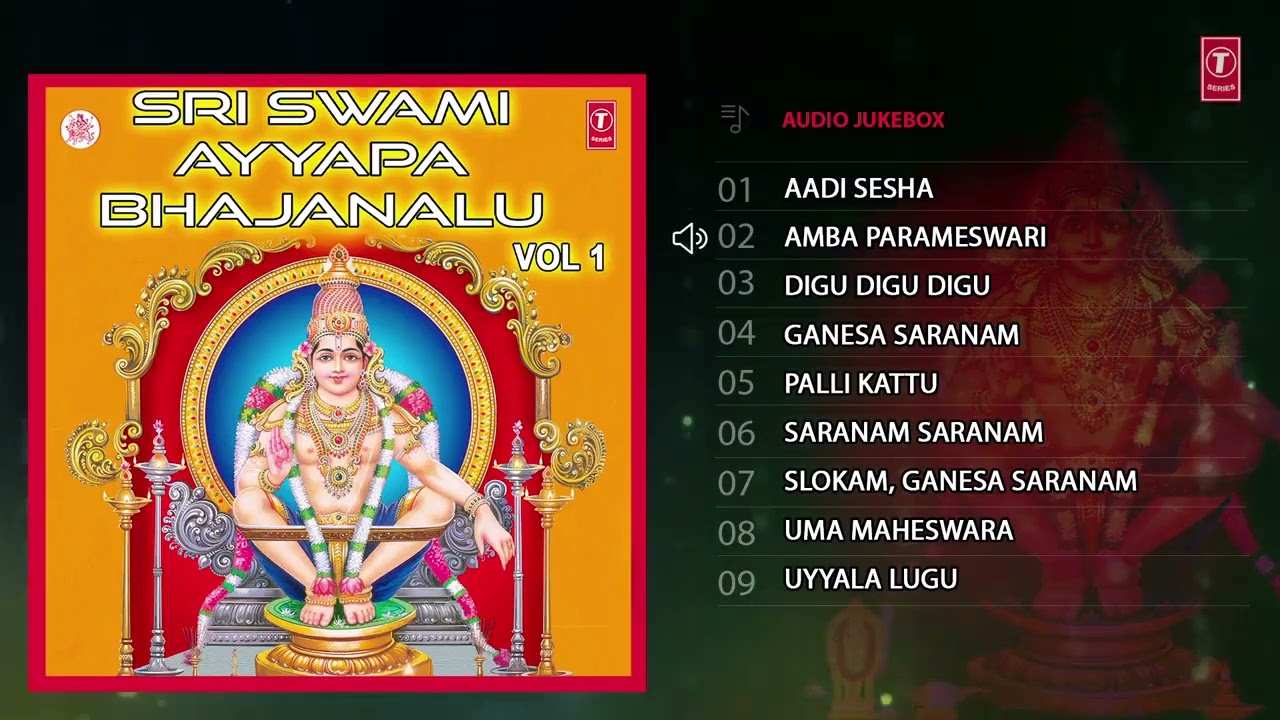 Sri Swami Ayyapa Bhajanalu Songs  Parupalli Ranganath  Lord Ayyappa Telugu Devotional Songs