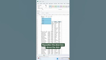 How to insert slicers to quickly filter data. 🍰 #excel #tutorial