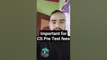 cs Pre exam test fees cs Executive 2017 syllabus 2022 syllabus pre test fee for professional ICSI