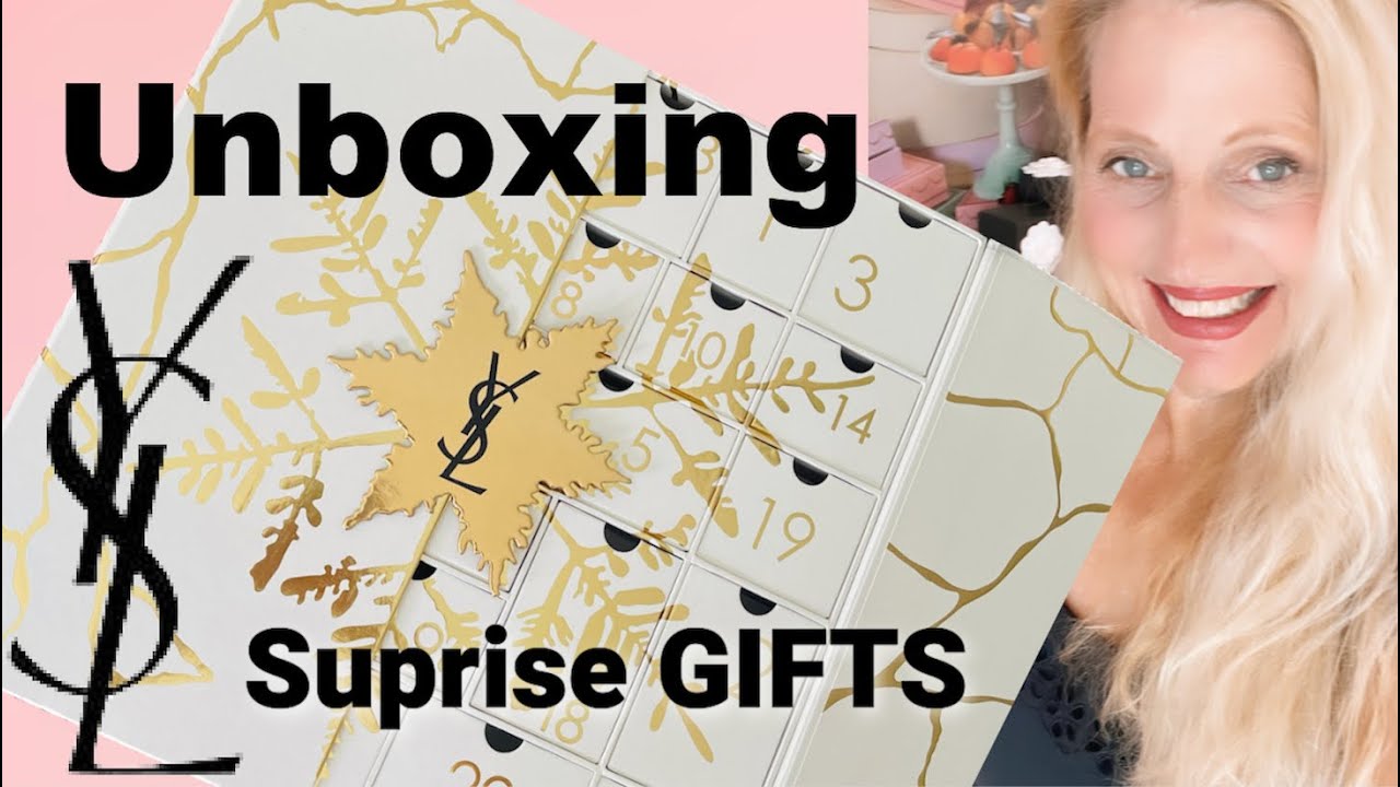 Advent Calendar 2023 unboxing, Armani, YSL, Lancome, Biotherm 