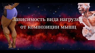 Зависимость вида нагрузки от композиции мышц