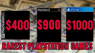 The RAREST PlayStation Games of all time (PSXPS4)