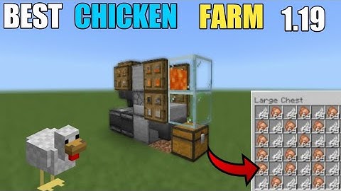 SIMPLE 1.19 AFK CHICKEN FARMTUTORIAL in Minecraft Bedrock (MCPE/Xbox/PS4/Switch/Windows10)