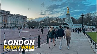 London Walking Tour: From Victoria Station to Buckingham Palace via St James's Park (March 2023)