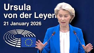 Ursula von der Leyen 21/01/2026 - European Parliament Plenary