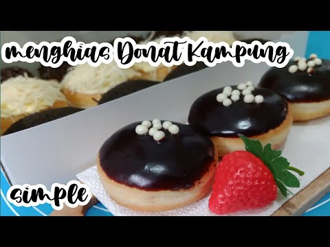 MENGHIAS DONAT TOPPING GANACHE SIMPLE DAN MUDAH || Reni Bunda Ara