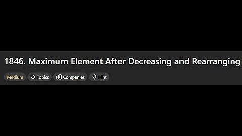 [Leetcode Daily Nov 15] 1846. Maximum Element After Decreasing and Rearranging (Python 中文解說)