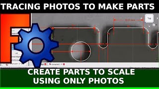 FreeCAD: Tracing and modelling a part to scale with only photos / pictures. Trace Beginners guide