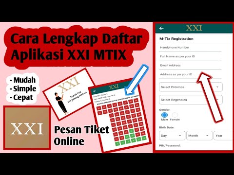 Cara Daftar Aplikasi XXI MTIX | Cara Beli Tiket Bioskop Online Mtix