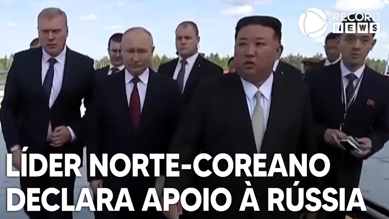 Líder norte-coreano declara apoio à Rússia