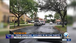3 juveniles arrested, linked to 46 high-end auto thefts in Palm Beach County