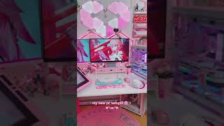 my pink pc desk setup upgrade! ♡ (yae miko theme) screenshot 2