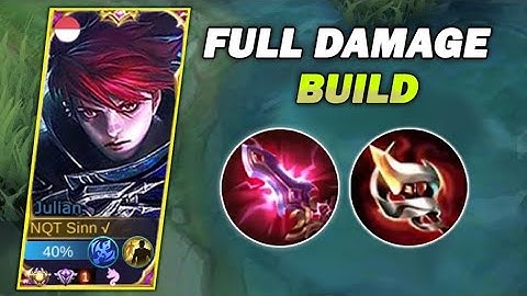 JULIAN BUILD FULL DAMAGE 🔥 TOP GLOBAL JULIAN BUILD & COMBO AND EMBLEM | MLBB