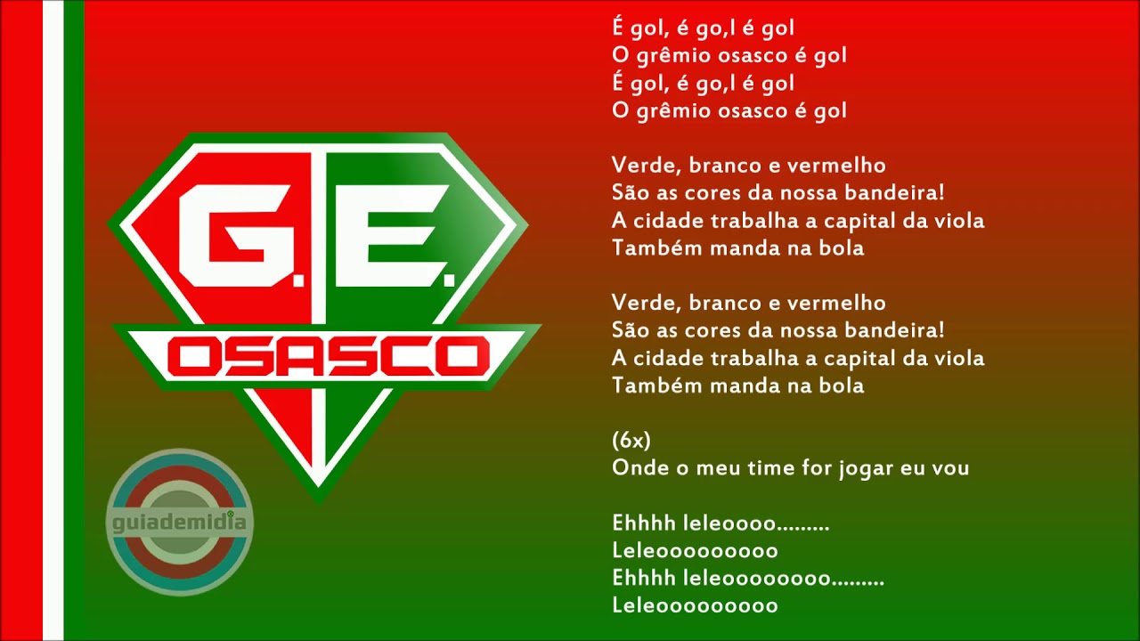 Hino do Grêmio Esportivo Osasco ( GEO ) Hino do Grêmio Osasco ( SP ) YouTube Hino do Grêmio Esportivo Osasco ( GEO ) Hino do Grêmio Osasco ( SP ) YouTube