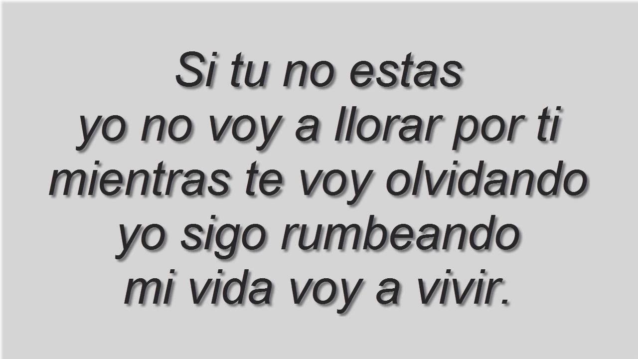 SI TU NO ESTAS NICKY JAM ft DE LA GHETTO con letra YouTube SI TU NO ESTAS NICKY JAM ft DE LA GHETTO con letra YouTube