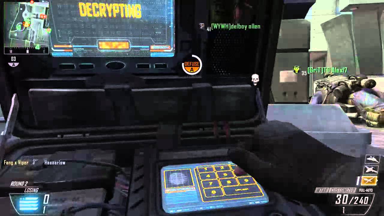 Bo2 Defusing CoD:BO2 Last second defuse and double kill - ootz90 - YouTube