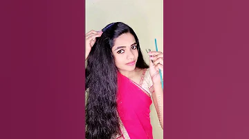🤩WOW🤩beautiful hairstyle with  flowers/saree hairstyle #hairstyle #shorts #ytshorts