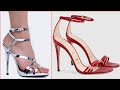 much adorable collection of pencil high heel open toe ankle strap sandals#formal wear sandal designs