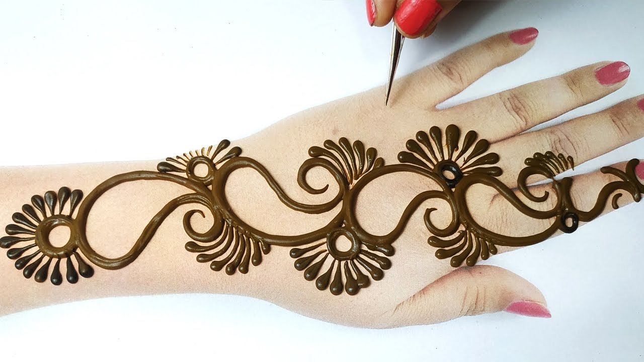 Stylish Mehndi Design on Hands - आसान सूंदर मेहँदी ...