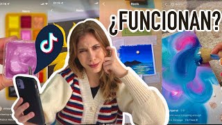 Poniendo a prueba TIKTOKS de ARTE VIRALES 😱🎨