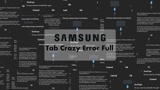 One UI 6 / Samsung Galaxy Tab S9 FE Crazy Error Full (Android 14)