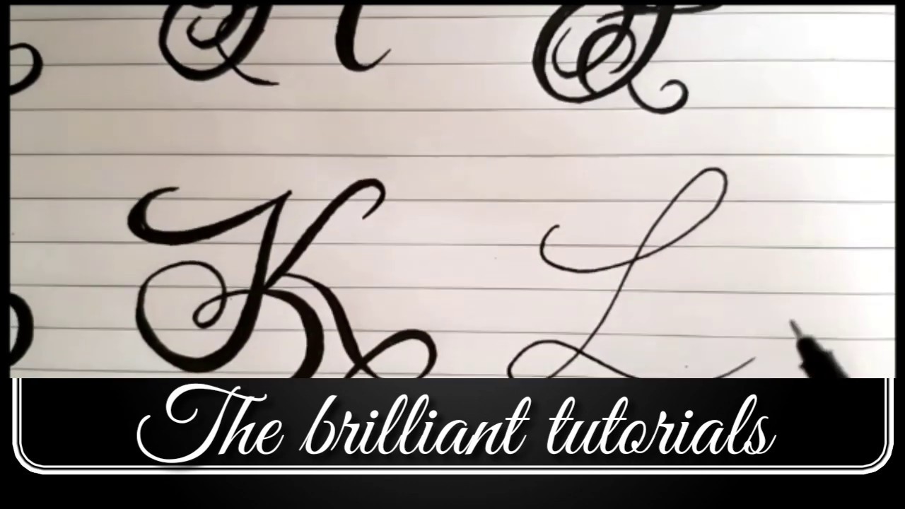 Stylish Cursive writing of L || Capital L fancy writing || Best Cursive writing - YouTube