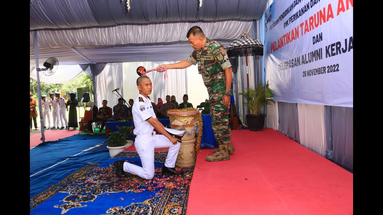 PELANTIKAN TARUNA ANGKATAN XXII DAN PELEPASAN ALUMNI KERJA KE JEPANG SMK PERIKANAN KELAUTAN PUGER