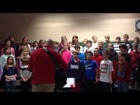Nov. 2014 Munger Hill Elementary School - Walking in the Air (rehearsal)